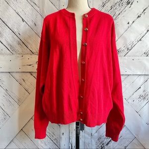 Vintage Pendleton Cardigan w/ Gold Buttons